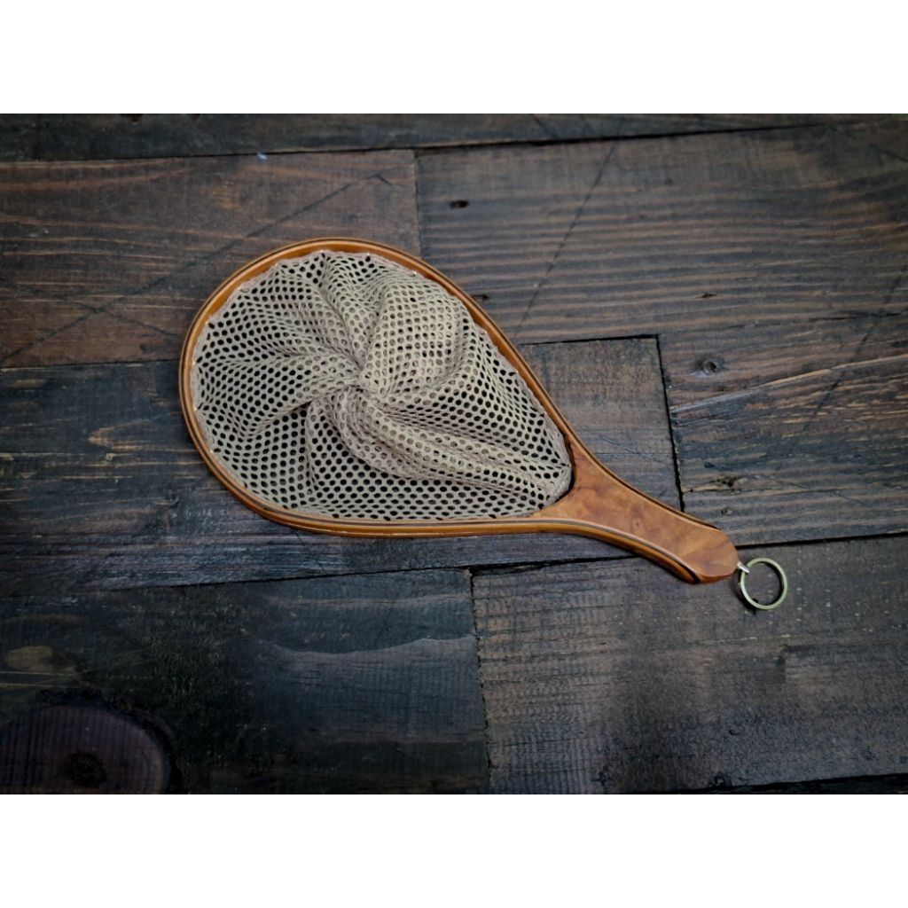 landing net jaring kayu stream fishing