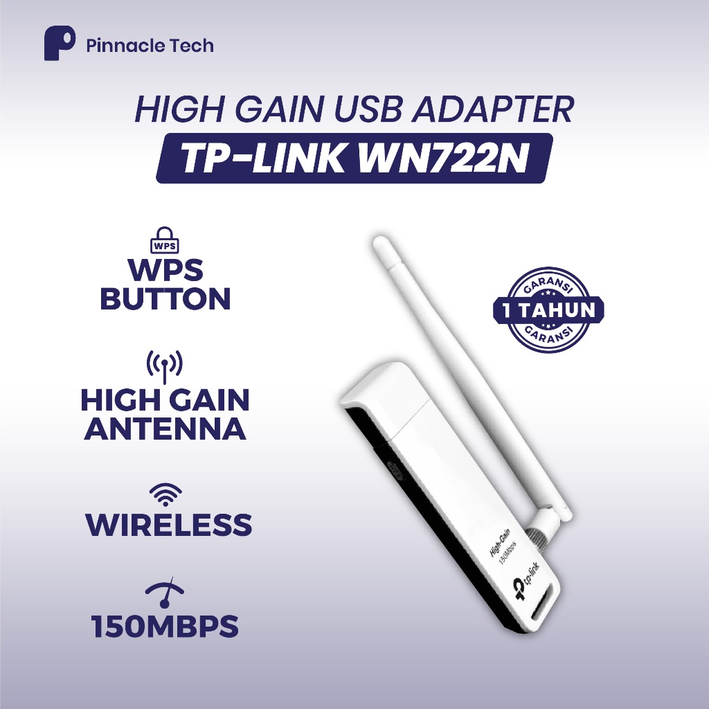 TP-Link TL-WN722N USB WiFi Adapter 150Mbps Wireless USB Adapter PC Laptop Antena External