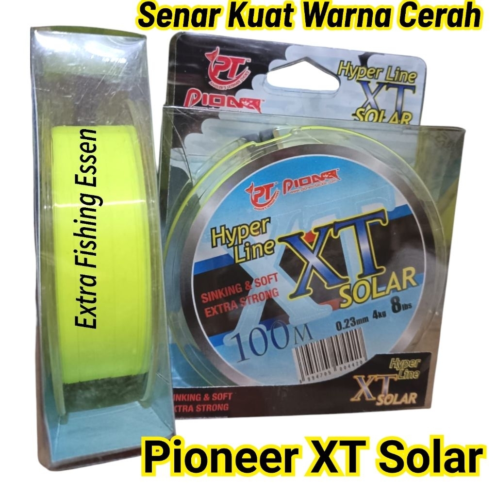 Senar Pancing Pioneer XT SOLAR, warna Cerah Cocok Mancing Galatama