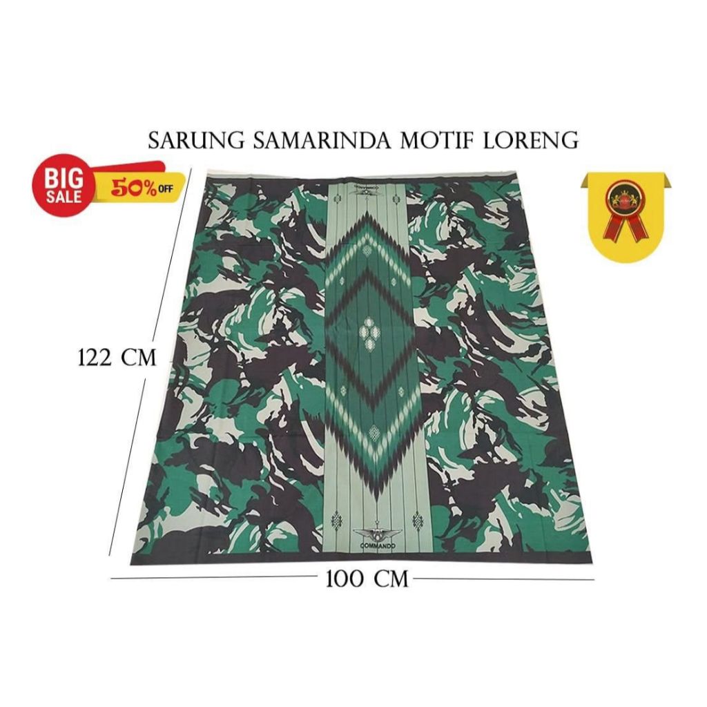 SARUNG MOTIF MALVINAS NKRI KKO GURUN NKRI TNI AL KOPASUS / SARUNG LORENG / SARUNG BANSER / SARUNG TN