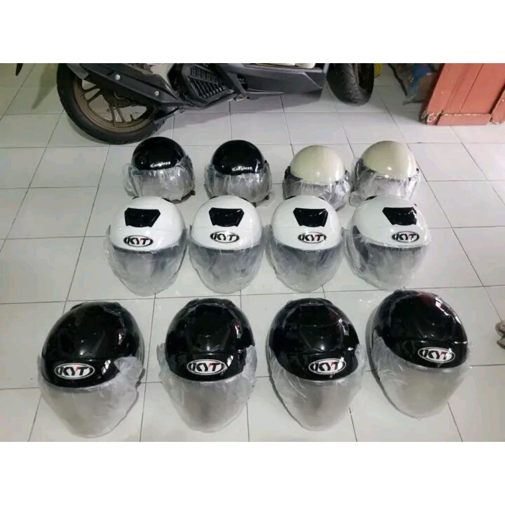 HELM KYT HALF FACE PAKET/GANTENG
