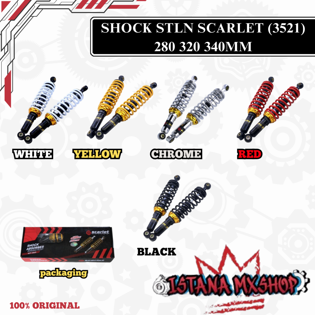 Shock setelan scarlet 3521 uk 280 320 340mm