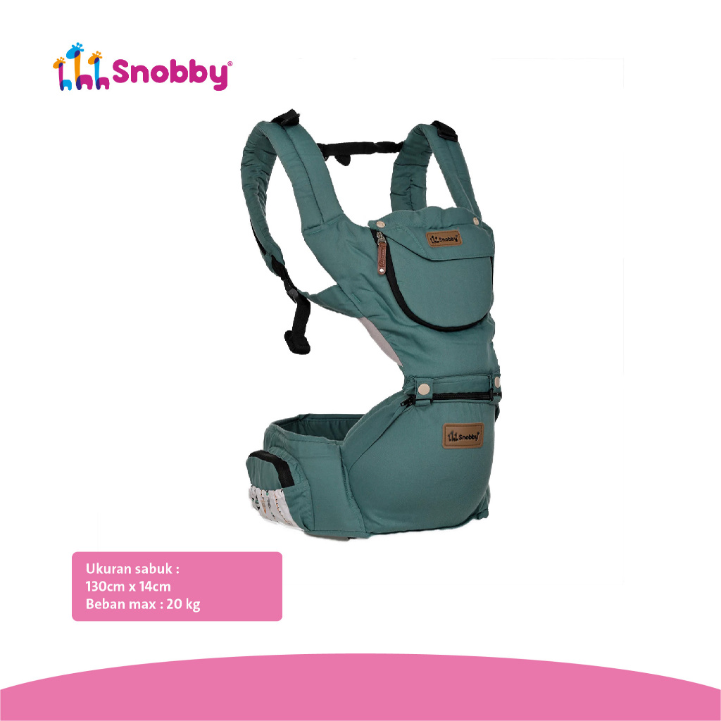 Snobby Gendongan Bayi Hipseat 6 Posisi + saku sirkulasi Flechi
