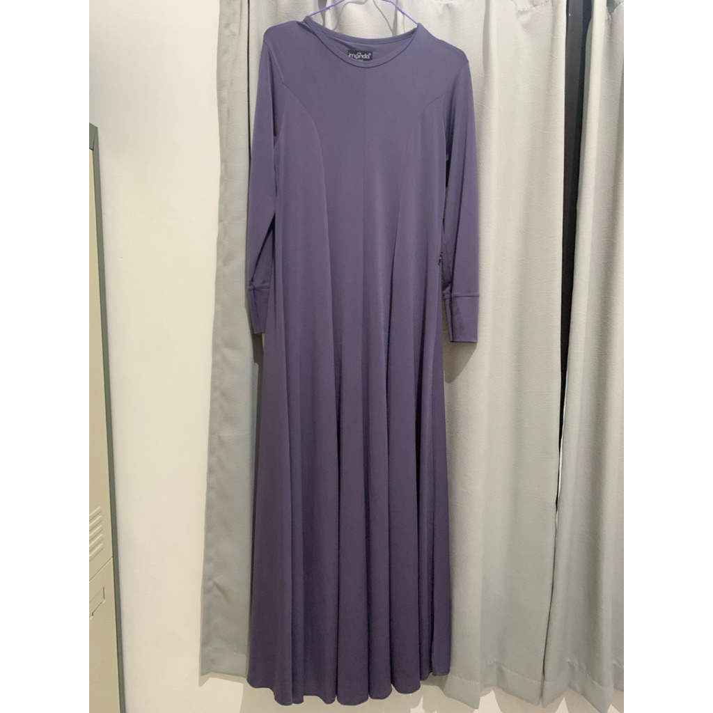 gamis jersey irnanda/ gamis adem/preloved