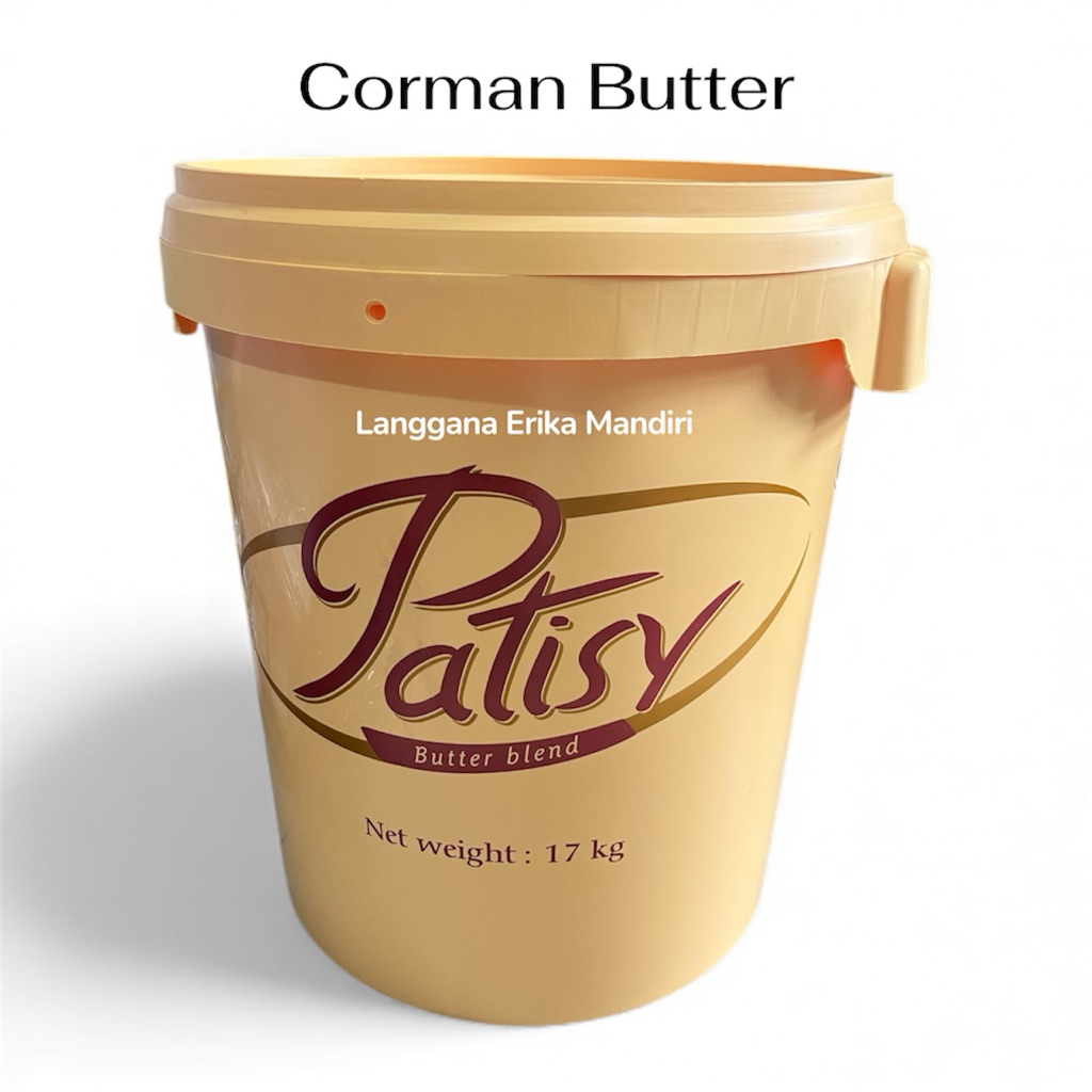 Corman Patisy Unsalted Butter 1 Pail 17kg (Instant Only)