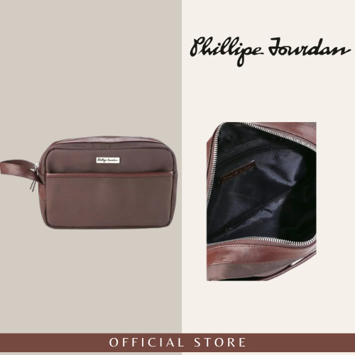 Phillipe Jourdan Kenzo Clutch Pria Brown