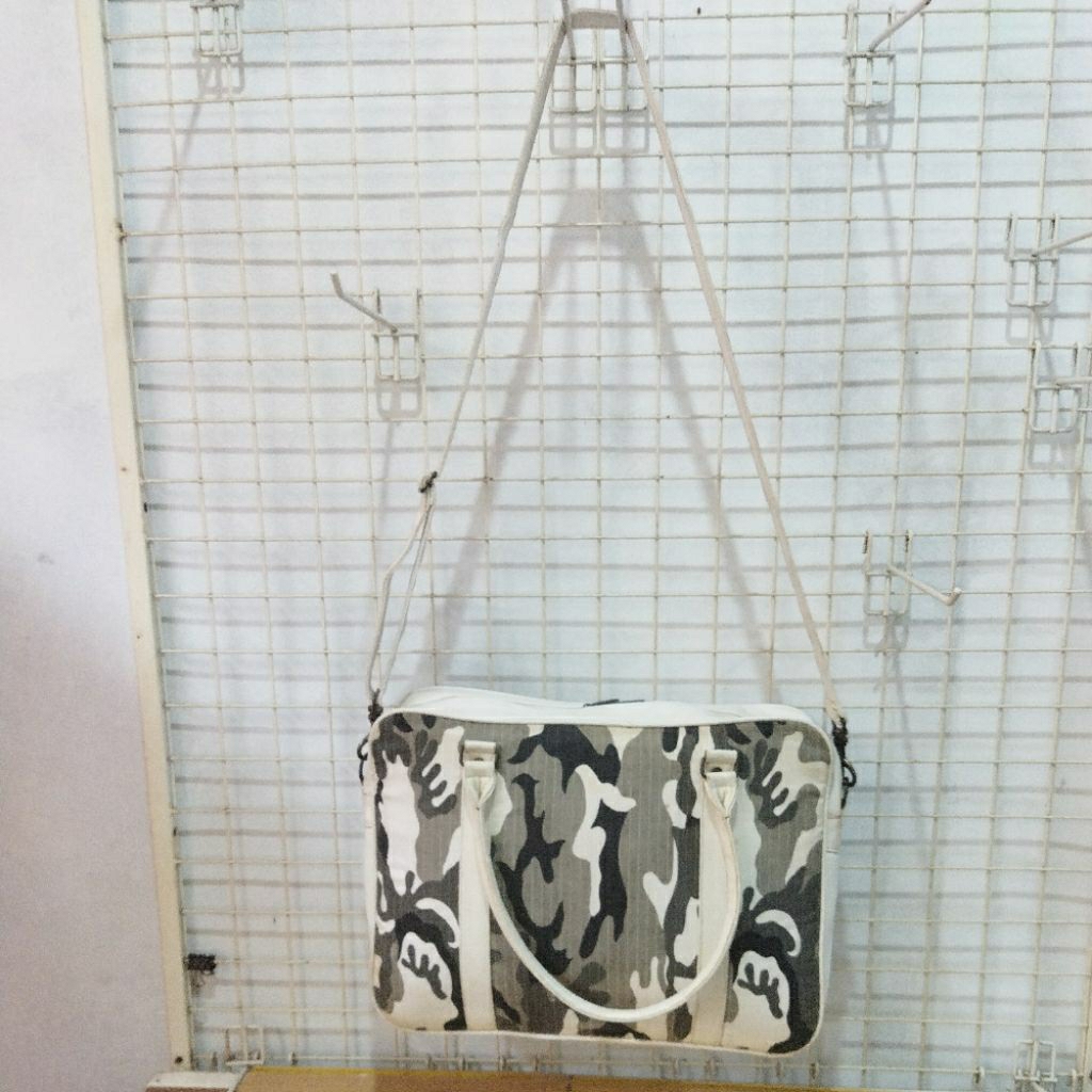 military color bag- Doreng putih- alas7x37cm tinggi 27.5cm