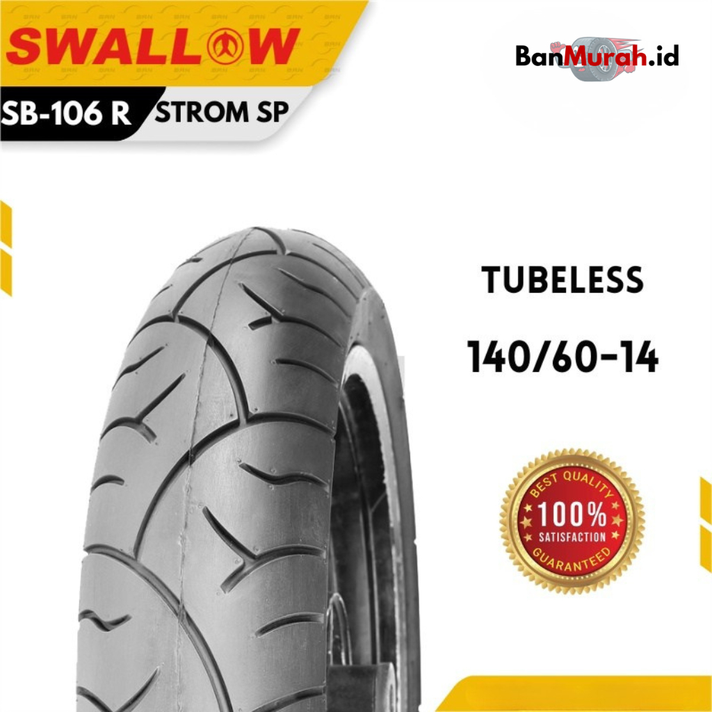 BAN MOTOR SWALLOW 140/60-14 SB 106R TUBELES
