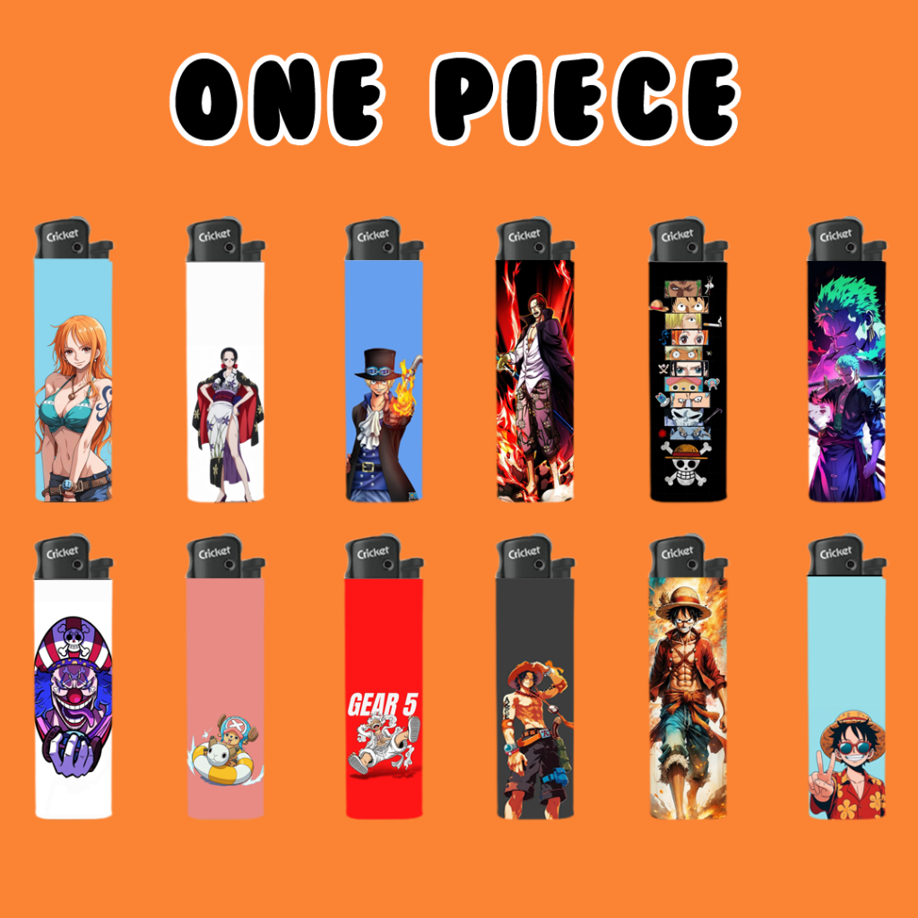 Karakter One Piece Korek Cricket Korek Api Cricket Custom  Korek Unik Tahan Lama Korek Cricket