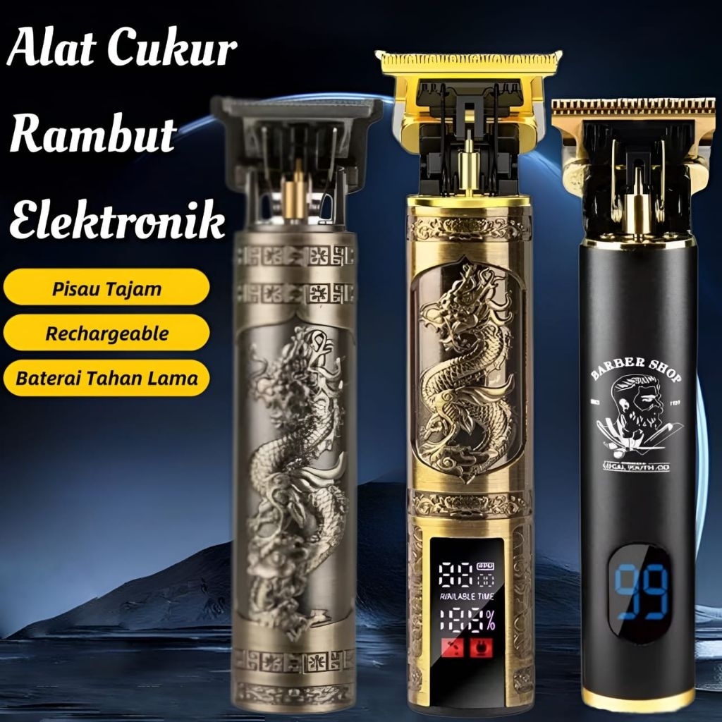 Alat Cukur Elektrik Hair Clipper Trimmer T9 / Cukuran Vintage T9 Alat Cukur Hair