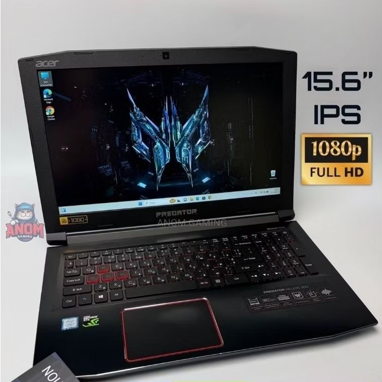 ASUS PREDATOR HELIOS 300 Core i7-700HQ GTX 1060 Ram 16Gb Ssd 512Gb Fullset