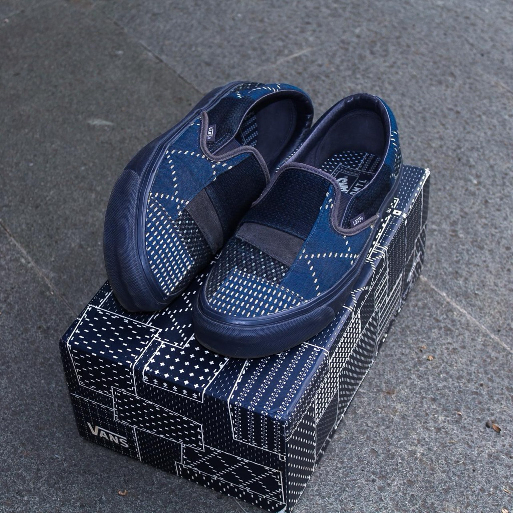 Vans x fdmtl denim parisian night slip on OG