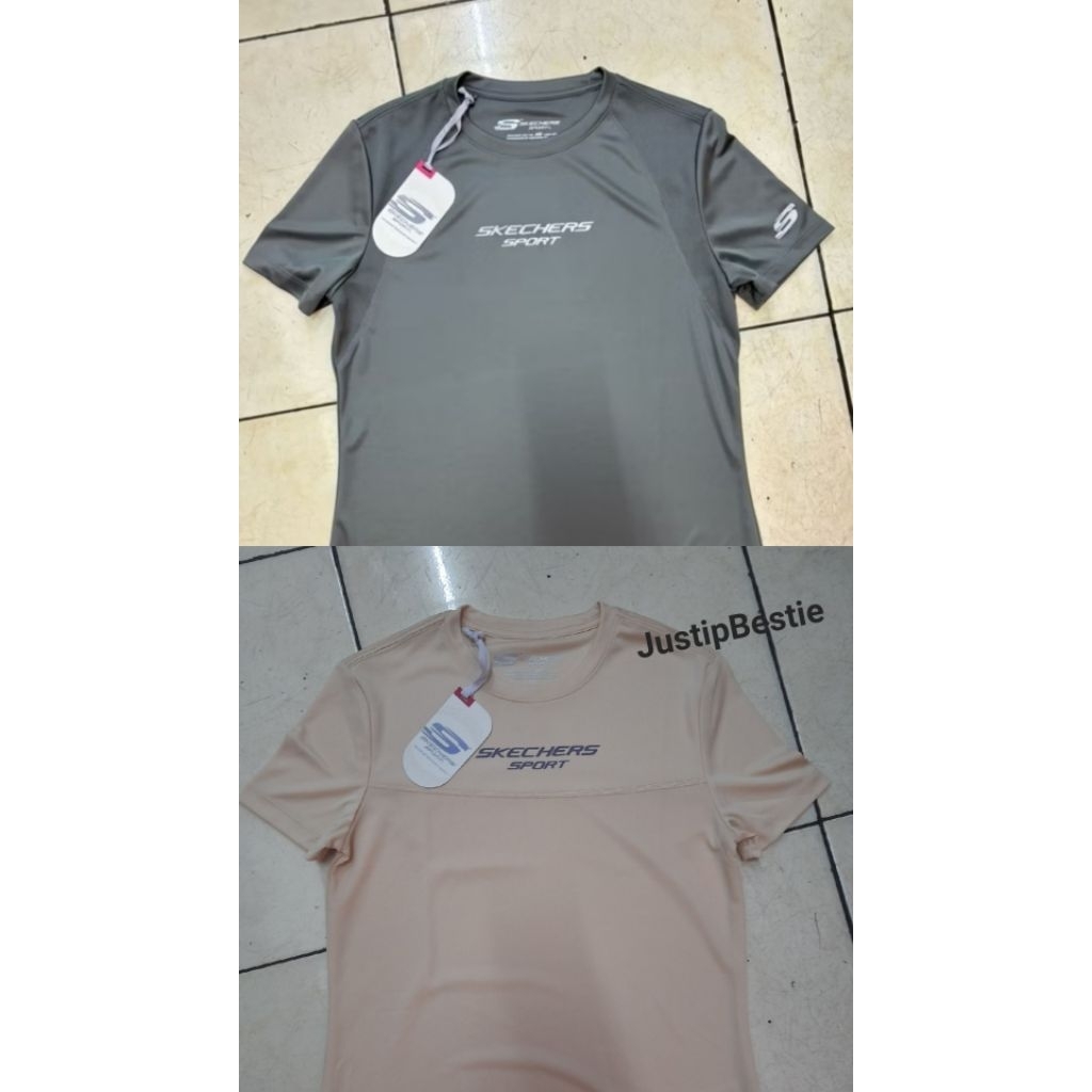 Kaos Skechers Poliester Womens Training Running BIGSALE