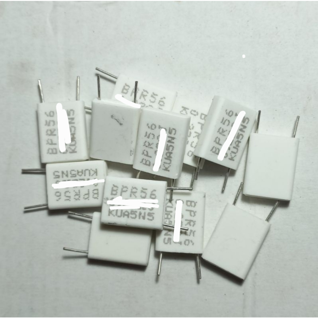 R kapur gepeng BPR 0.1ohm 0.15ohm 0.22ohm 0.25ohm 0.33ohm 47ohm 0.5ohm 1k5 5 watt wat w 5watt 5w 5wa