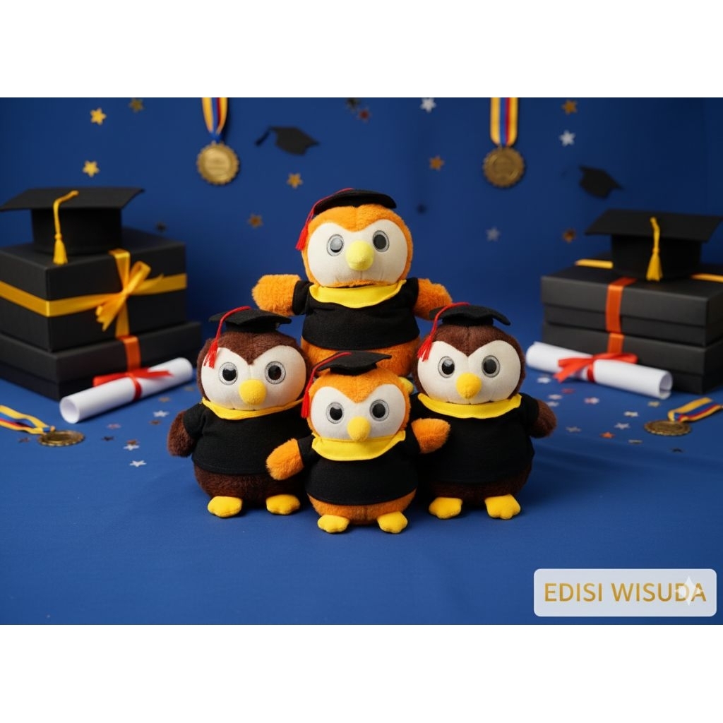 Boneka Owl Burung Hantu wisuda
