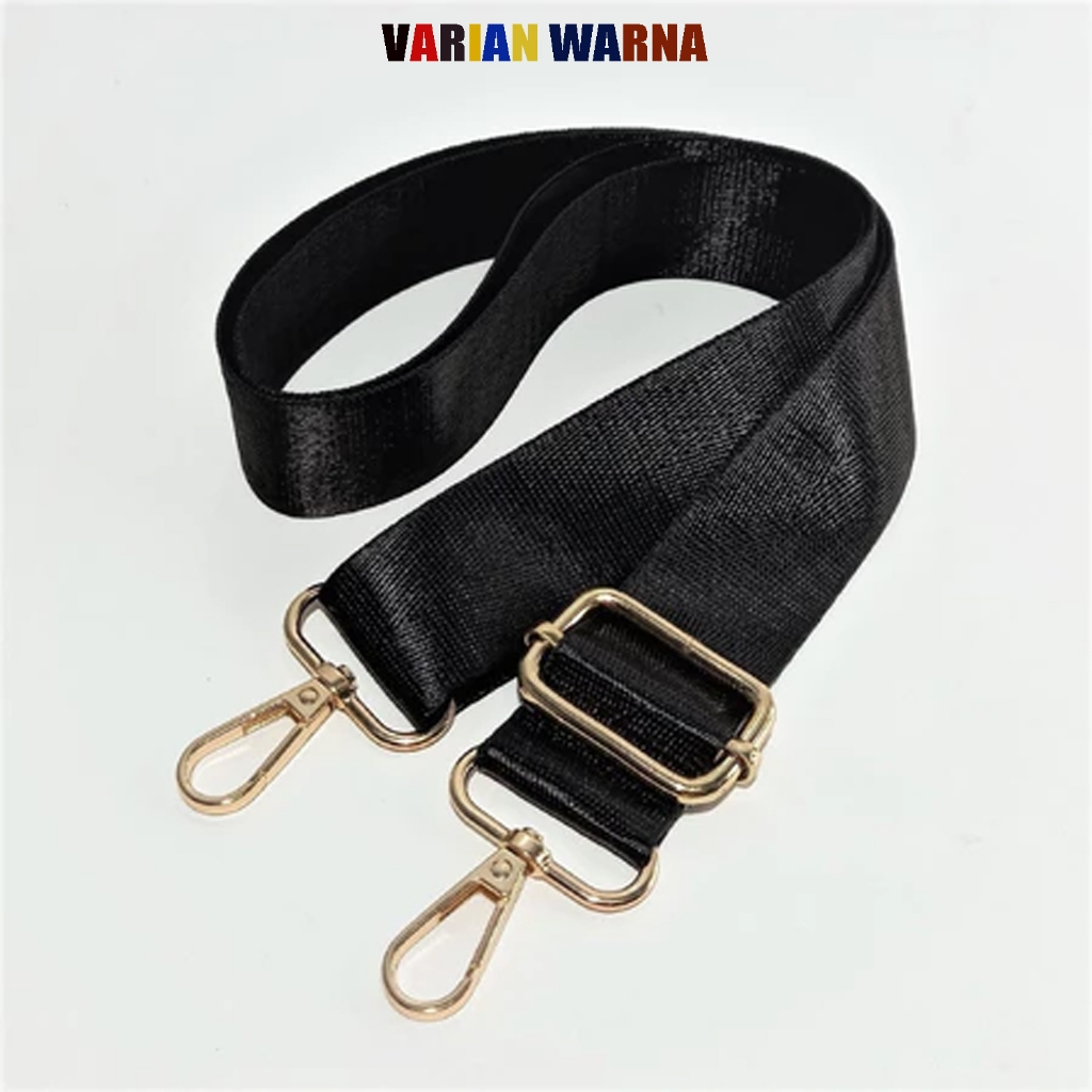Strap Tali Selempang Tas Wanita Poliester Pengait Gold / Strap Tas Selempang
