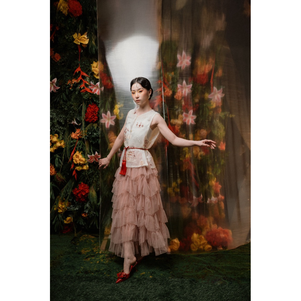 [WEARING INS] Yi Han Skirt - Bawahan Rok Cheongsam Modern Imlek 2026