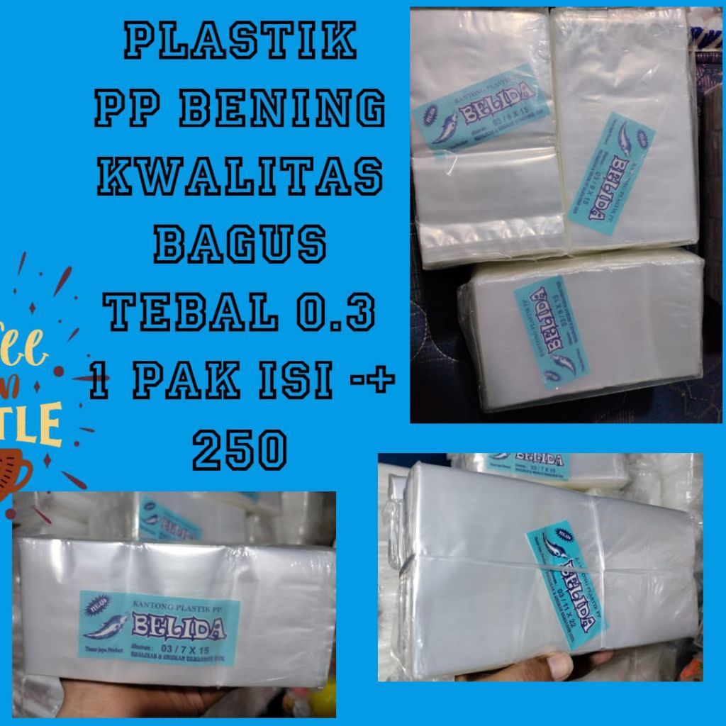 Plastik PP Bening Tebal 03 Promo||Plastik PP Tebal 03 Murah||Plastik PP Bening Kemasan||Plastik PP B