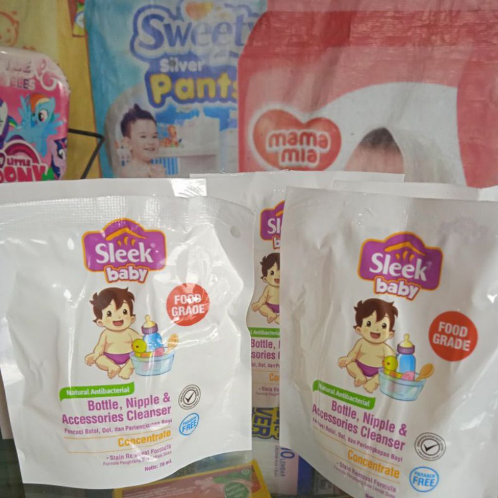 sleek 70ml / sabun cuci botol