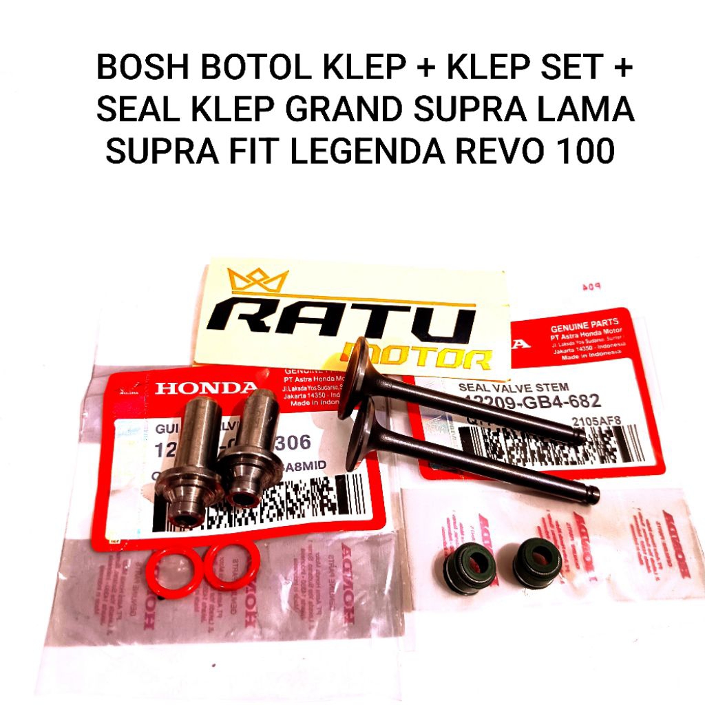 BOSH BOTOL KLEP + SEAL KLEP + KLEP SET GRAND SUPRA LAMA SUPRA FIT LEGENDA REVO 100