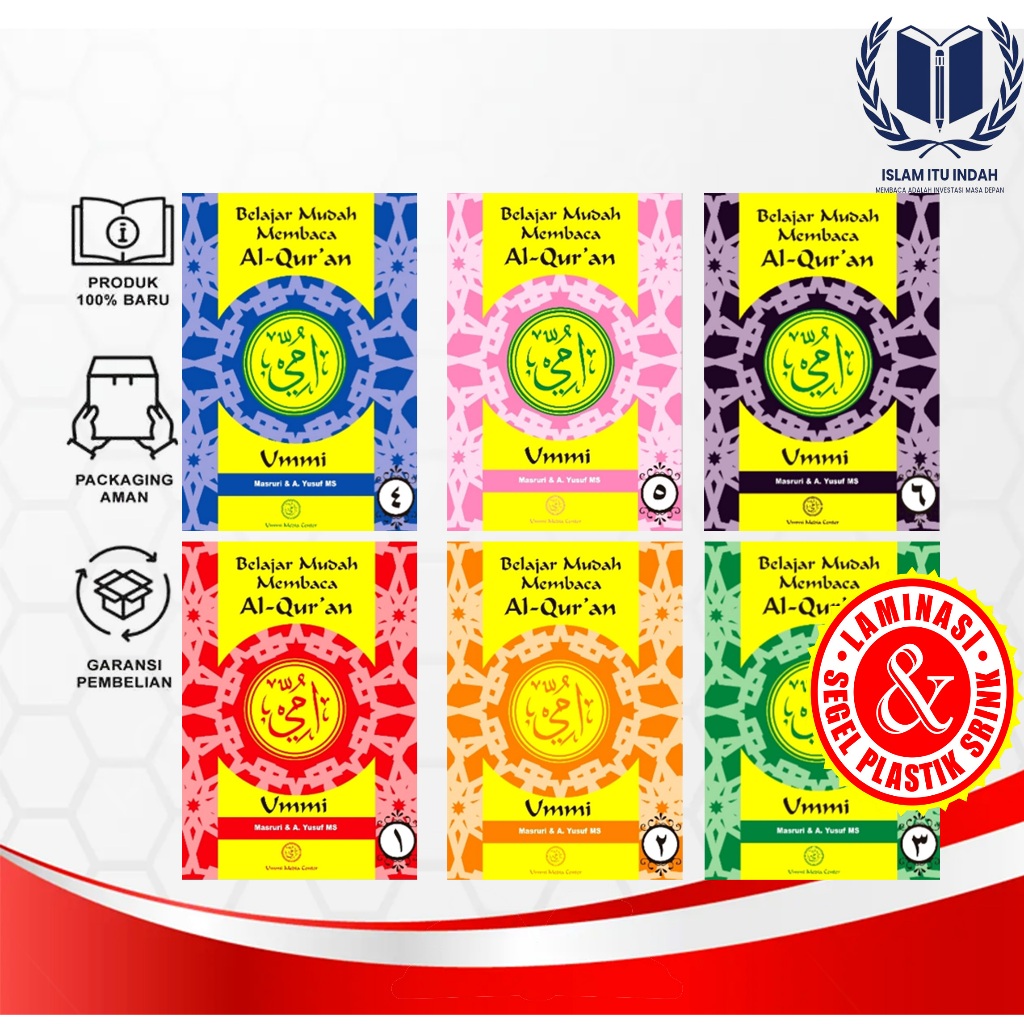 Buku Metode Ummi Lengkap - Belajar Membaca AL QURAN / Buku UMMI