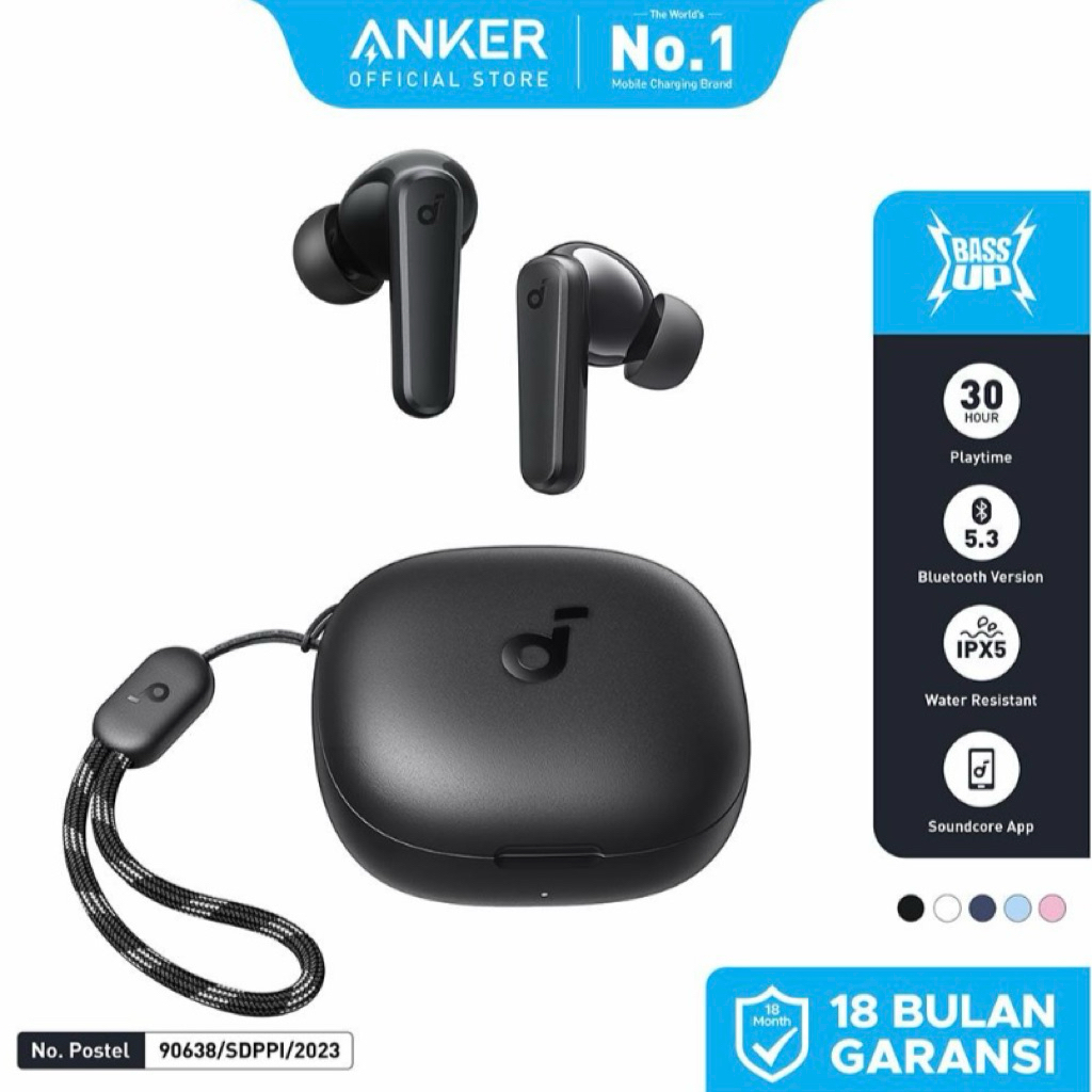 TWS ANKER R50i hitam