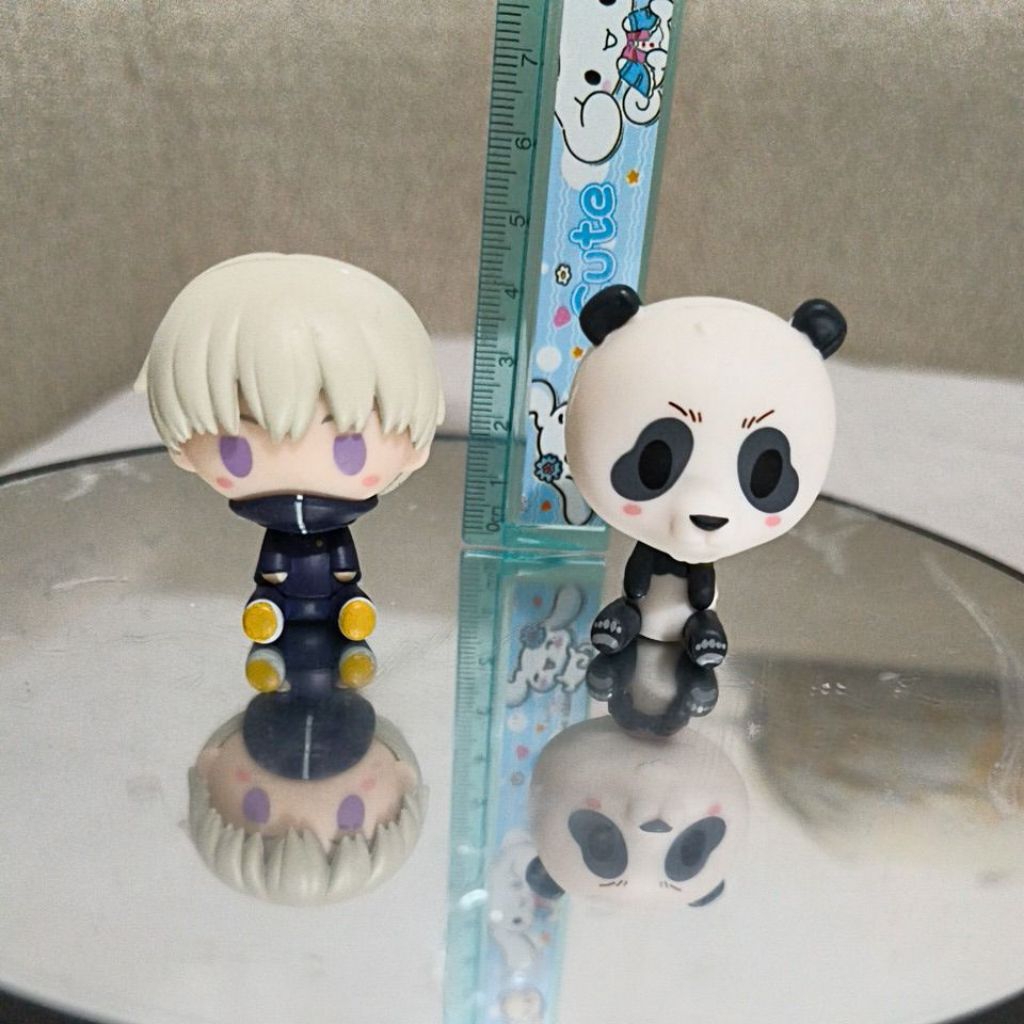 Jujutsu Kaisen toge Inumaki & Panda Action Figure Chokonokko Gachapon Original Japan