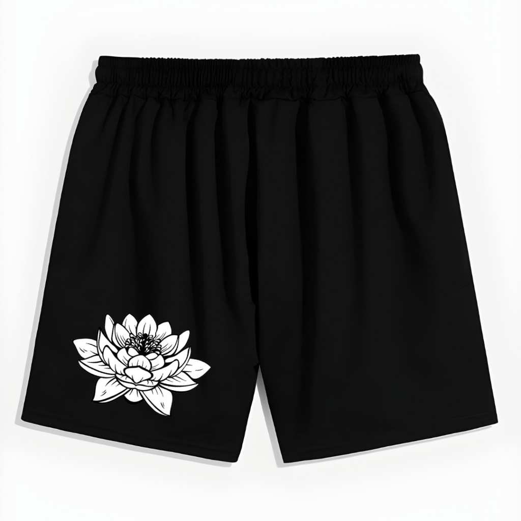 Boxer Bunga Lotus PSHT Terate Hati Bersinar Pendek Outdoor Casual Promo Diskon COD Free Stiker