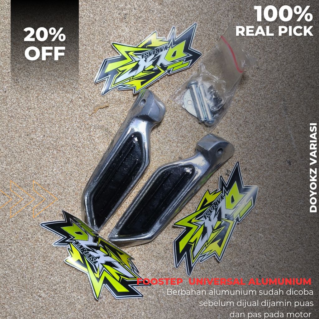 Bostep Footstep Pijakan Kaki Belakang Honda Stylo 160 PNP Honda Vario 125 150 Beat Karbu Beat Fi  Ba