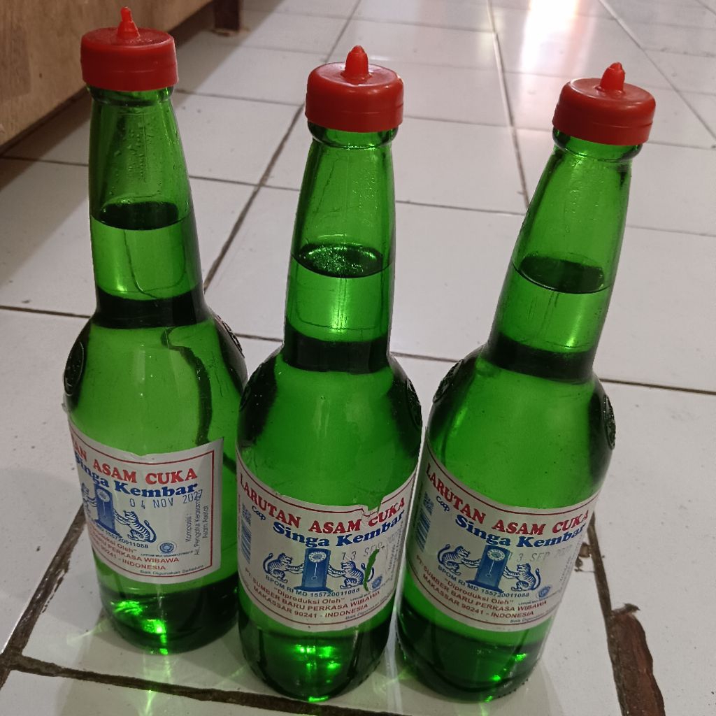 Perbotol Cuka Botol Kaca Besar  Larutan Asam Cuka