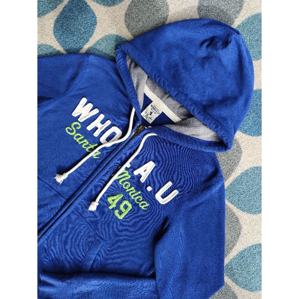 Hoodie WHO Biru Elektrik