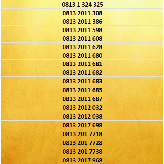 Nomor Cantik Simpati 11 Digit Murah Meriah Part 2