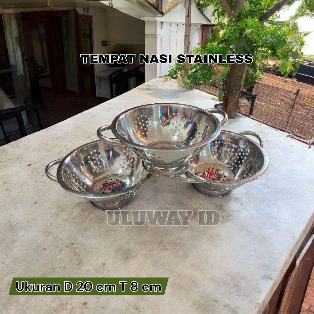 Tempat Nasi Stainless / Wakul Nasi / Tempat Nasi 20 cm