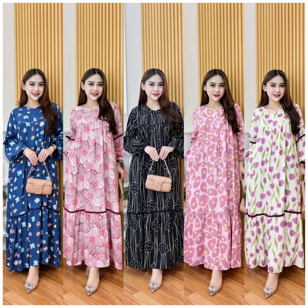 ARETHA dress FANESHA daster gamis adem