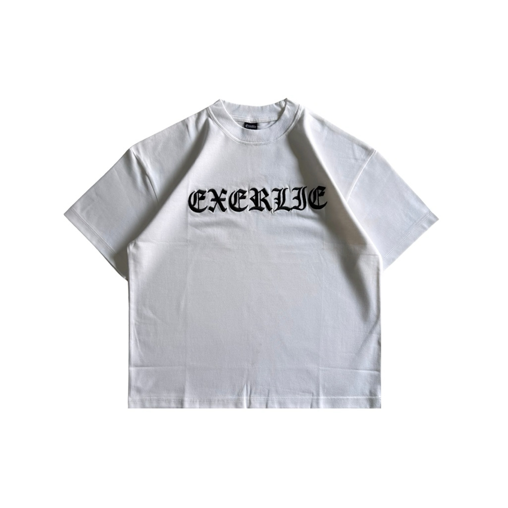 EXERLIE ESSENTIALS TEE WHITE