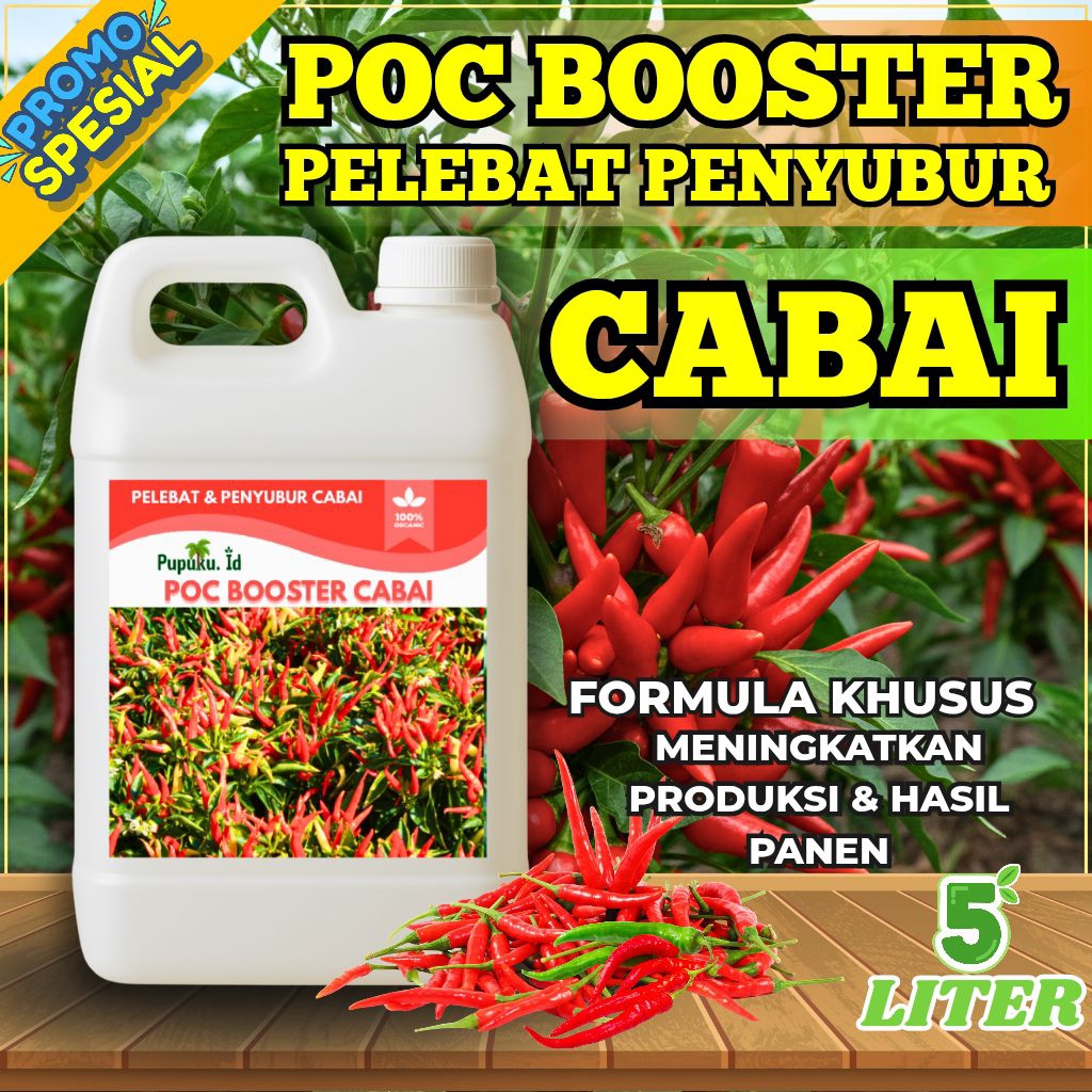 Pupuk booster cabai perangsang bunga dan pelebat buah anti rontok | pupuk pertumbuhan cabai agar cab