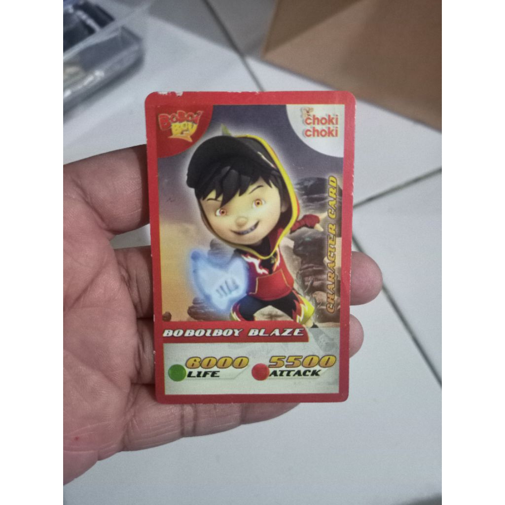 Kartu BoBoiBoy Blaze Choki Choki Ar