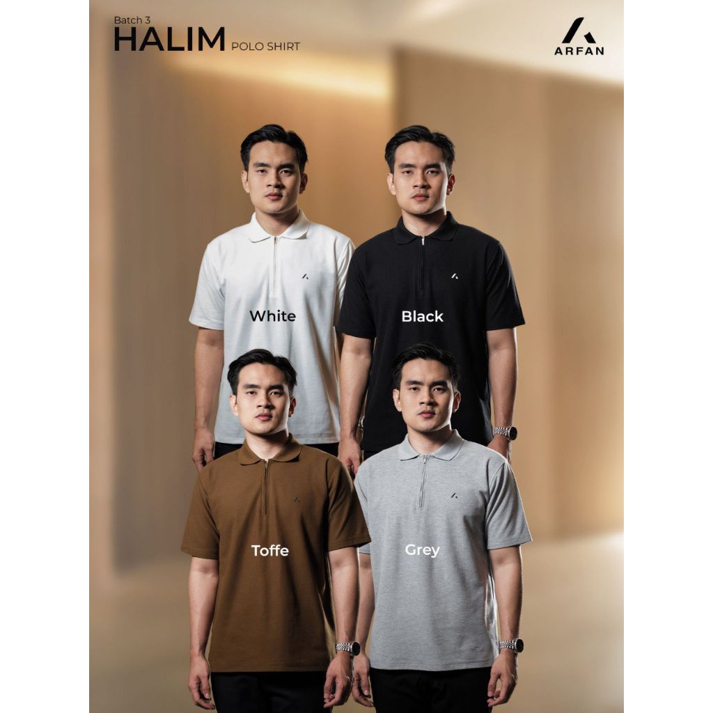 Halim Polo Shirt by Arfan/kaos polo dewasa/kaos Arfan/ORI ARFAN