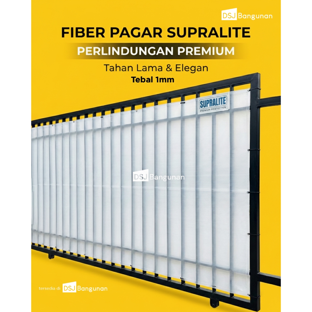 Fiber Plastik Pagar Tebal 1mm Warna Per Meter