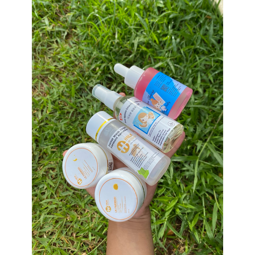 Paket HN Apoteker free serum glowing/Skincare glowing 7hari