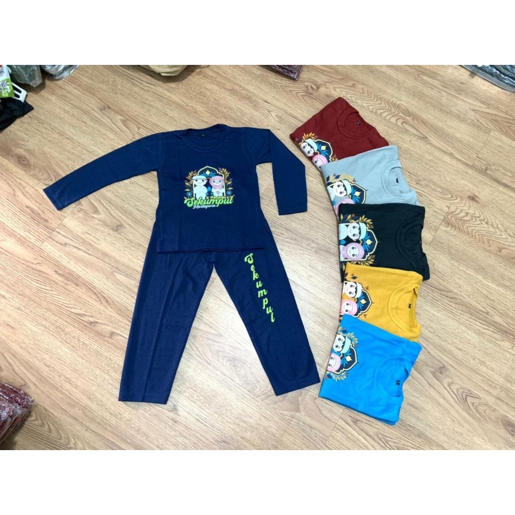 BAJU KAOS ANAK LENGAN PANJANG BAJU KAOS SEKUMPUL MARTAPURA BAHAN ADEM DAN NYAMAN