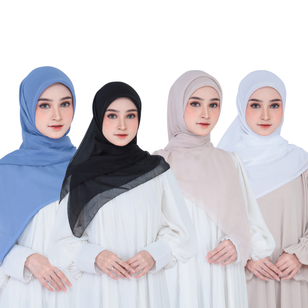 Kalapagi -  Serona Series II Scraf Hijab Segi Empat Paris Jepang ORI Ukuran 115x115 Finishing Neci