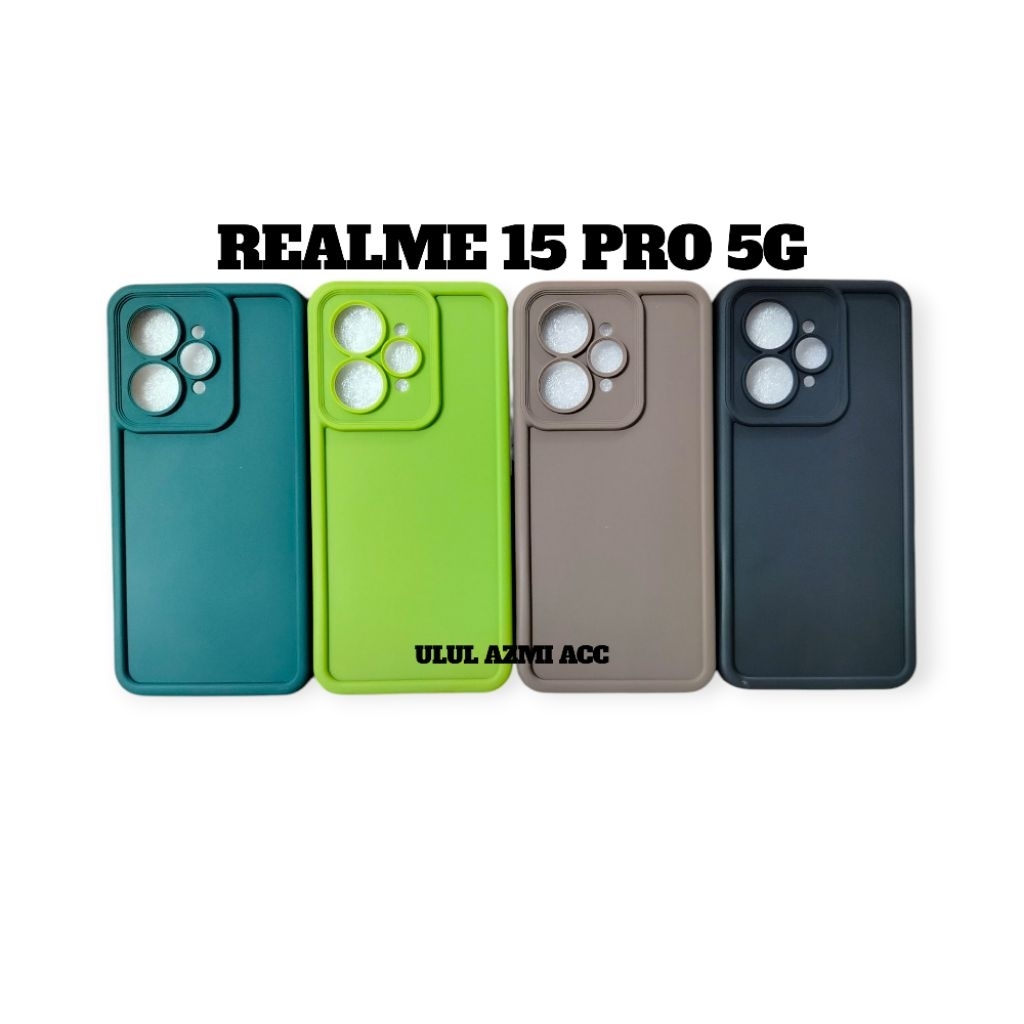 CASE REALME 15 PRO 5G SOFTCASE PELINDUNG KAMERA MATTE ROSE