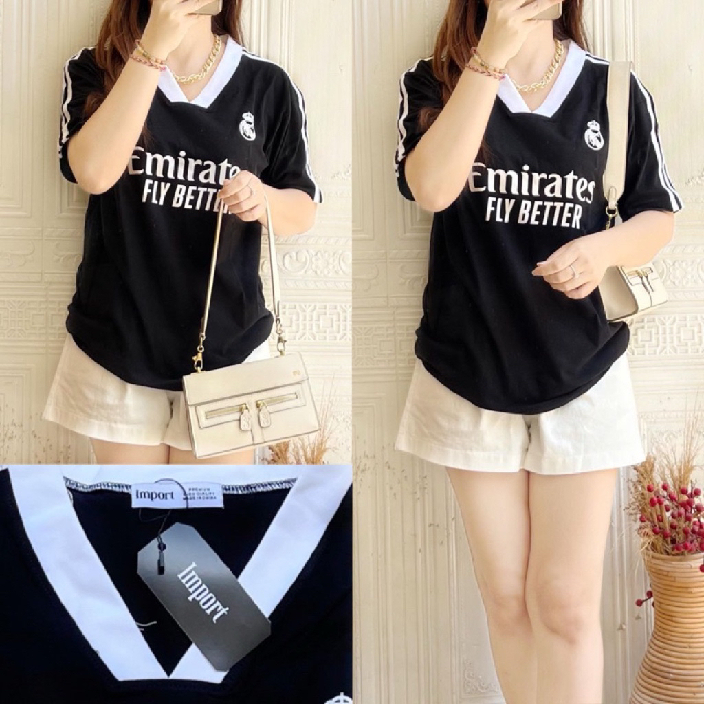 Emirates top / Baju jersey wanita / Baju sport