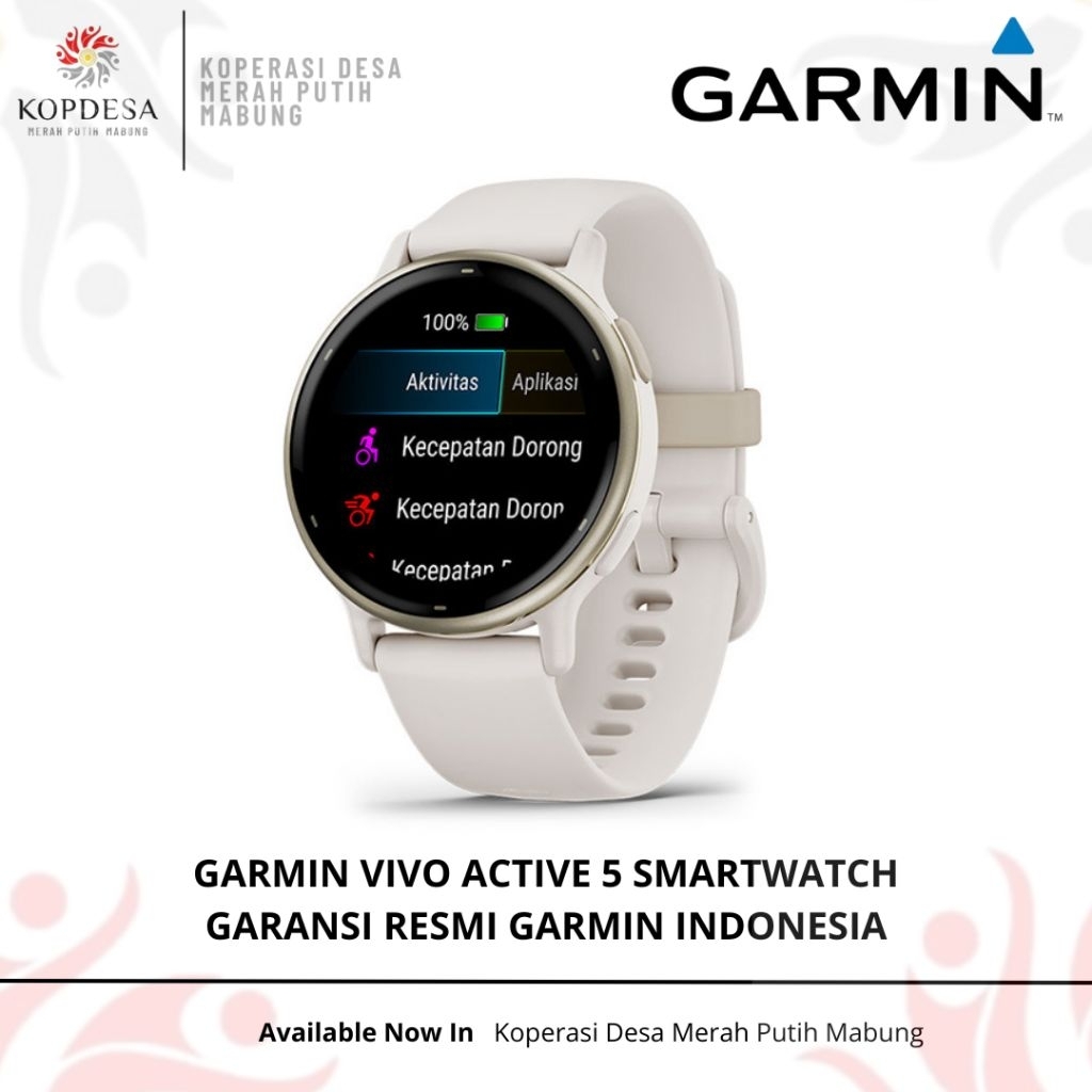 Garmin Vivo Active 5 Smartwatch - Garansi Resmi Garmin Indonesia