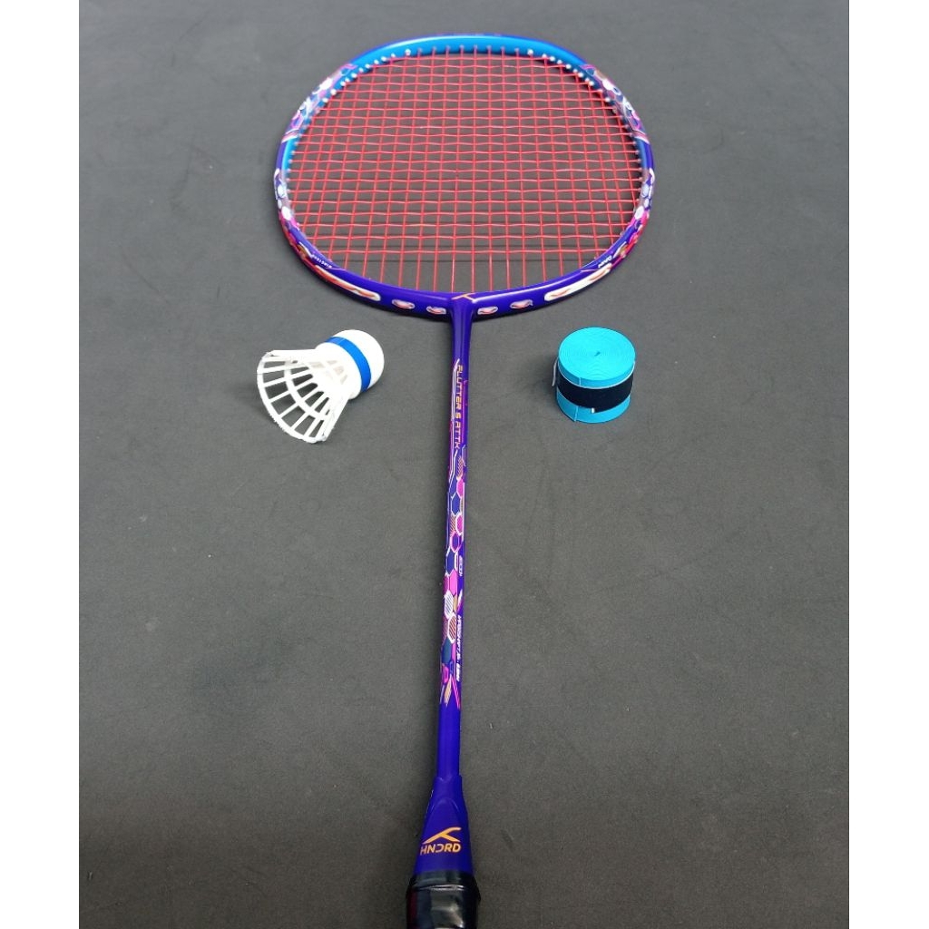 Raket badminton bekas second original hundred flutter s attk