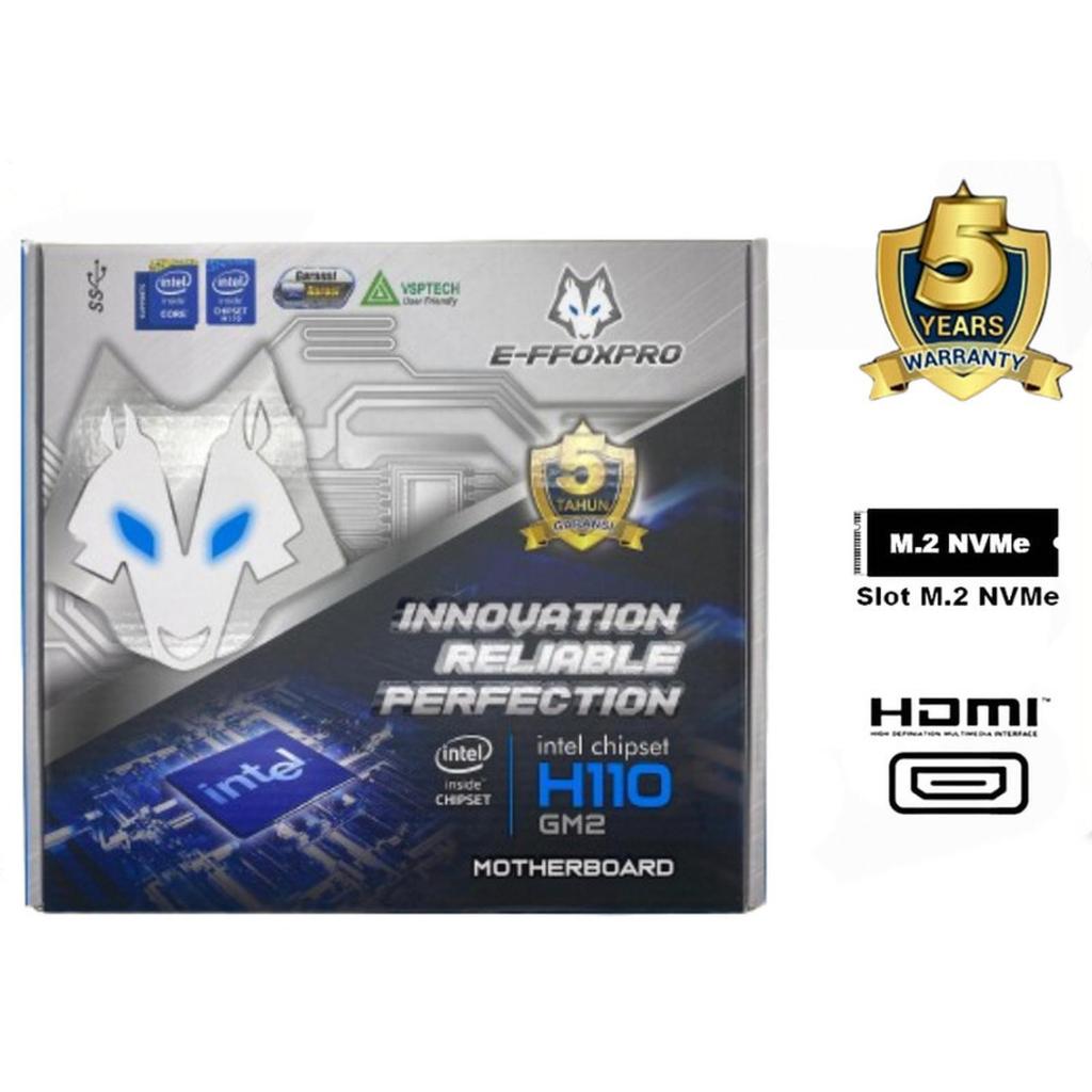 MOTHERBOARD EFFOXPRO H110 LGA 1151 GEN 6/7