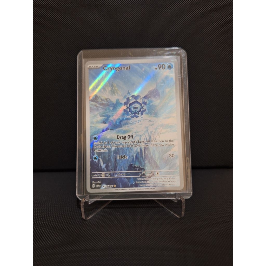 2025 Pokemon TCG Cryogonal #111 White Flare Illustration Rare EN