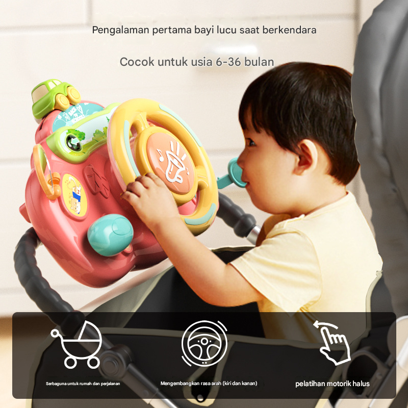 [MAINAN SETIR] Mainan kemudi Anak Simulasi Edukasi Awal Menyetir mobil mobil / Mainan Stroller keret