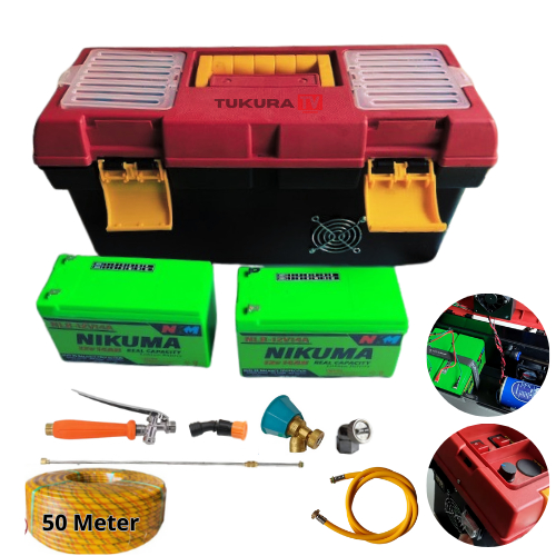 Paket Box Pompa JUMBO NIKUMA Big Pump Nikuma N2828 Batere Lithium 28Ah - Box C31
